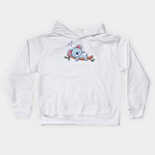 Cute Koala Sleeping Kids Hoodie